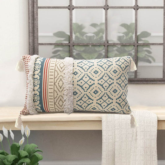 Lumber Boho Throw Pillow Cover for Couch Sofa