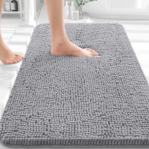 Bathroom Rugs 30x20, Extra Soft Absorbent Chenille Bath Rugs, view 2