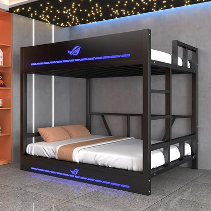 Metal Bunk Bed Frame, Double Deck Bunk Bed,Motel Double Deck Bed, view 2