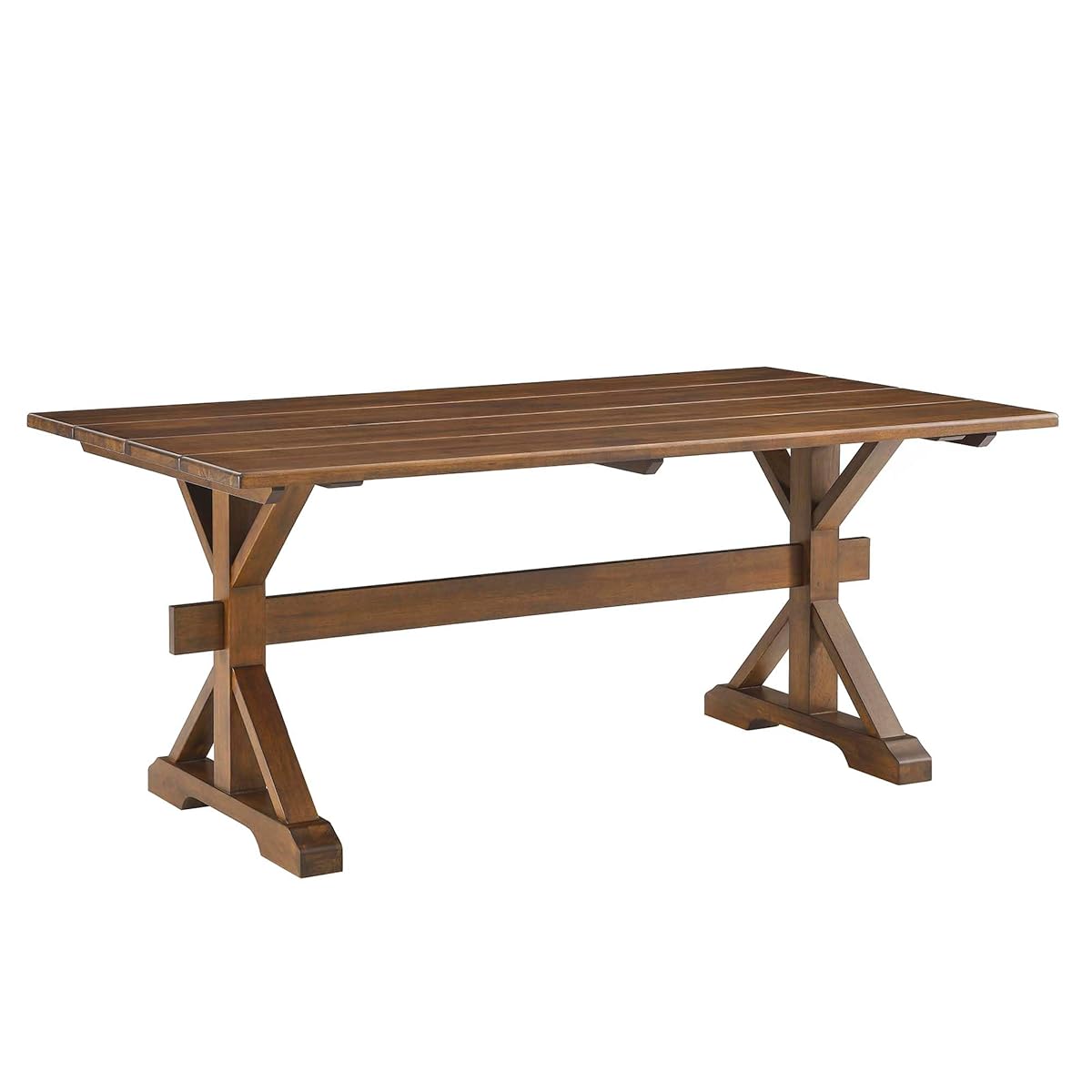 Windchime 71Inch Dining Table Solid Wood Walnut Finish Modern Kitchen Room Entertaining Home Furniture Quality Stylish Elegant Durable Refined Versatile Contemporary