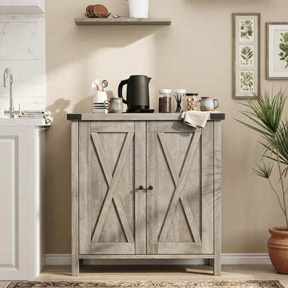 GAOMON Farmhouse Sideboard Buffet Cabinet with Storage