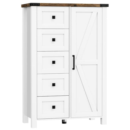 Farmhouse Dresser Storage Cabinet Chest of Drawer for Bedroom