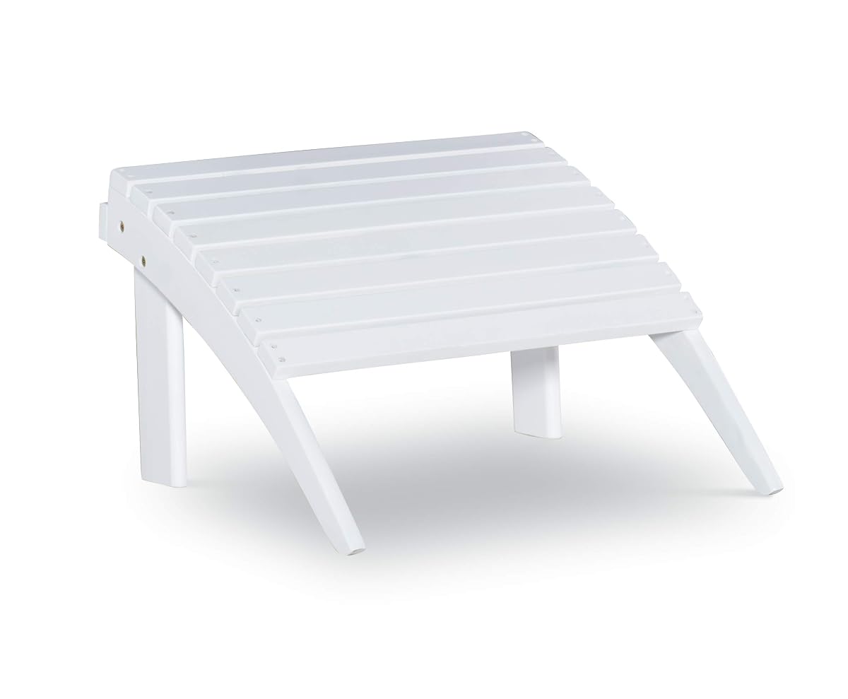 Adirondack, White Ottoman