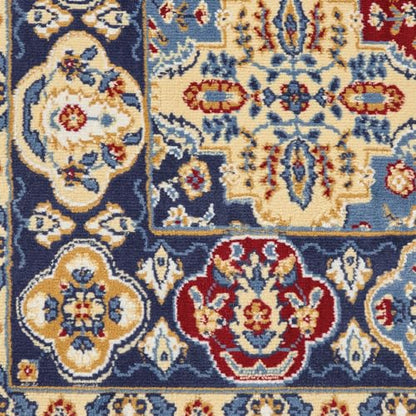 Home Grafix Multicolor 5'3" x Round Area Rug - Easy Clean, Non Shedding, Bed Room, Living Room, Dining Room, Kitchen (5' x Round)