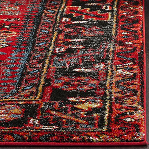 SAFAVIEH Area Rug 8x10 - Vintage Hamadan Collection - Large - Red & Multi, Traditional Persian Design, Non-Shedding & Easy to Clean, Ideal for Living Room, Bedroom, Dining Space (VTH211A)