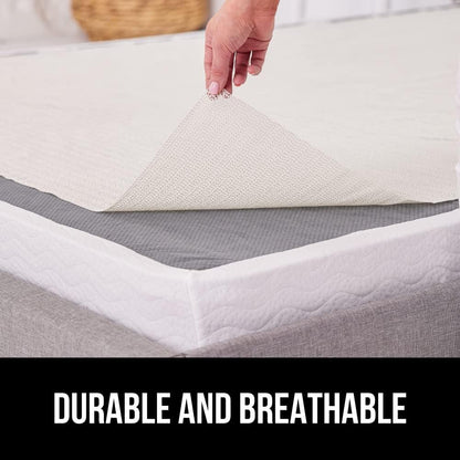 Non Slip Mattress Gripper, Prevents Mattresses from Sliding and Holds Bed in Place, Pad Grips Beds, Sofa, Couch, Chair Cushions and Helps Keep Topper from Slipping, Easy Trim Pads, Queen