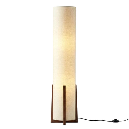 Parker Paper Lantern Floor lamp, 48 Inch Tall Lamp with Wood Frame, Asian Design for Bedroom, Decorative Tower Shade Lamp for Living Rooms & Offices, Great Living Room Décor