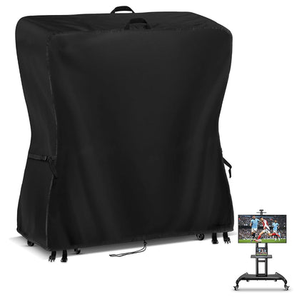 Outdoor TV Cover 50 Inch Weatherproof Outdoor TV Stand Covers | Heavy Duty TV Screen Protector Covers Waterproof for Rolling Mobile TV Stand Cart- 50"L x 17"W x 55"H(Cover Only)