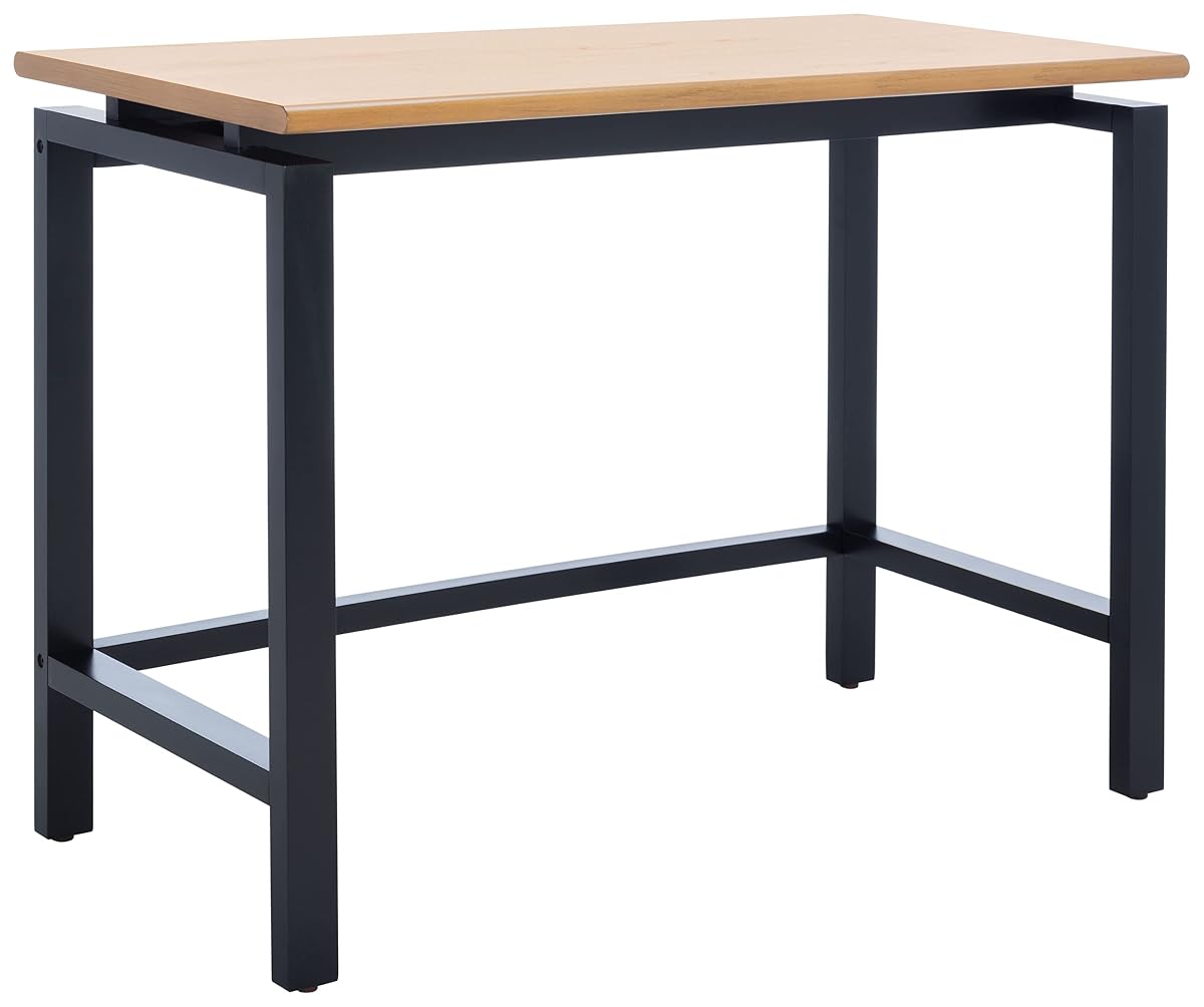 SAFAVIEH Home Collection Embry Modern Farmhouse Natural/Black Desk