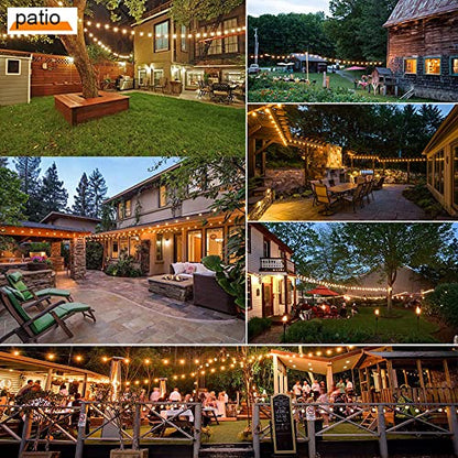 Outdoor String Lights LED 100FT Commercial Grade Heavy Duty Light String Lights, view 7