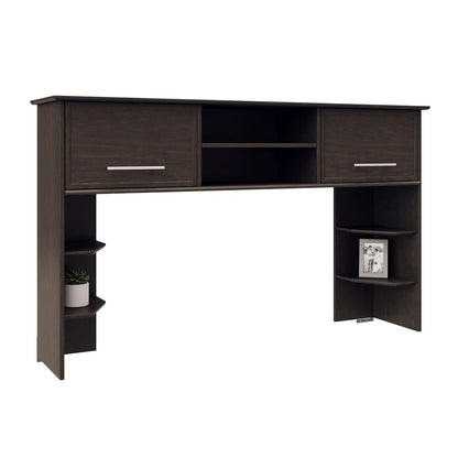 ® Koru 60" W Hutch for L-Shaped or Straight Computer Desks, Espresso Oak