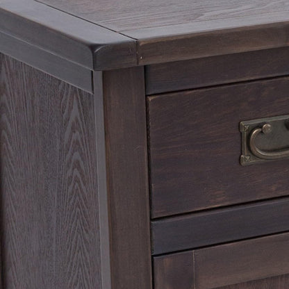 Solid Wood Long Sideboard Measuring 47" x 16" x 32" - MS405 (Dark Coffee), view 7
