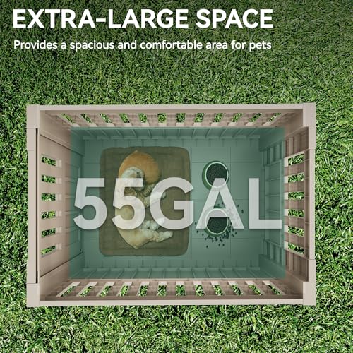 29" Dog Crate w/Door Latch, Multi-Functional Dog Crate Furniture, view 6