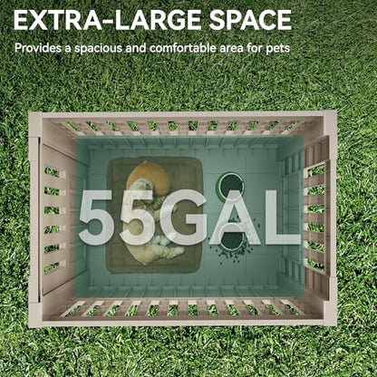 29" Dog Crate w/Door Latch, Multi-Functional Dog Crate Furniture, view 6