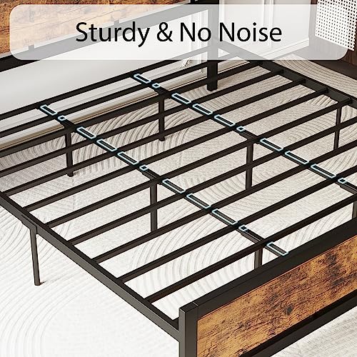 King Size Bed Frame with Headboard and Footboard, view 7