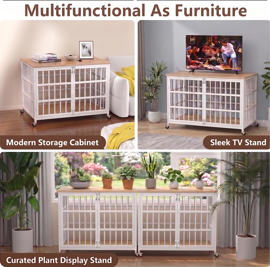 BOLDBONE 42 inch Dog Crate Furniture, view 6