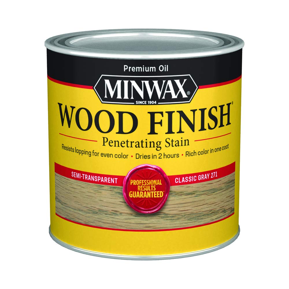 1/2 pt 22761 Classic Gray 271 Wood Finish Oil-Based Wood Stain