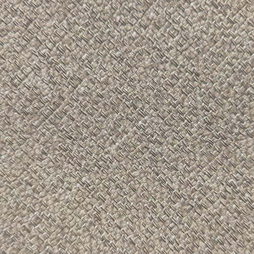 Martin Oval Surfboard Tufted Cocktail Ottoman Soft Fabric, All Foam, Wood Frame Modern Coffee Table Living Room Lounge Furniture, Linen, 48"W x 27.5"D x 18"H
