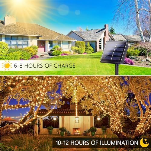 2 Pack 480 LED Solar String Lights for Outside, view 4