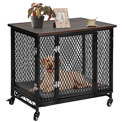 Dog Crate Furniture Movable Side End Table Indoor Dog Kennel for Small Medium, view 2