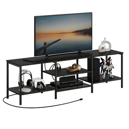 TV Stand with Power Outlets to 75 Inches