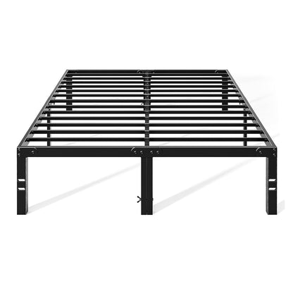 Heavy Duty Black Metal Bed Frame with Storage