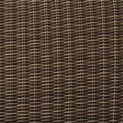 Bradenton All Weather Rattan Wicker Outdoor Sectional Coffee Table for Patio, Deck, Porch, Brown