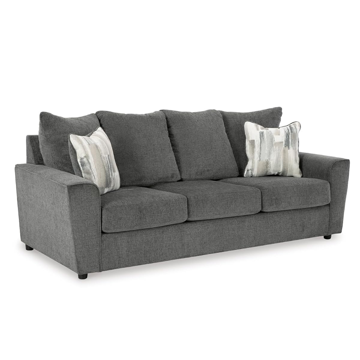 Signature Design by Ashley Stairatt Casual Sofa with Flared Arms, Gray