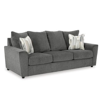 Signature Design by Ashley Stairatt Casual Sofa with Flared Arms, Gray