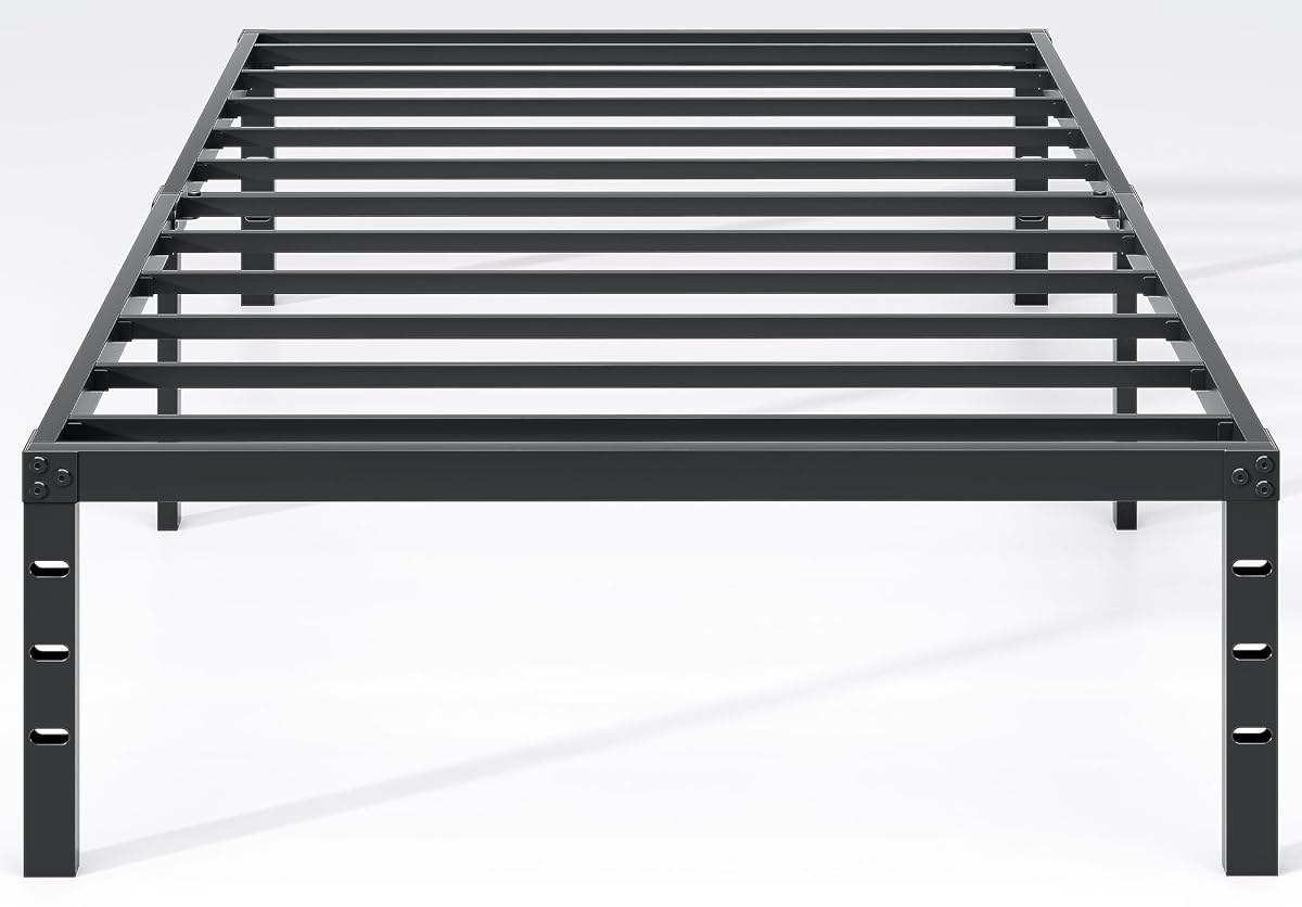 Metal Bed Frame,Twin Size Bed Frame with Storage Space,14 Inch