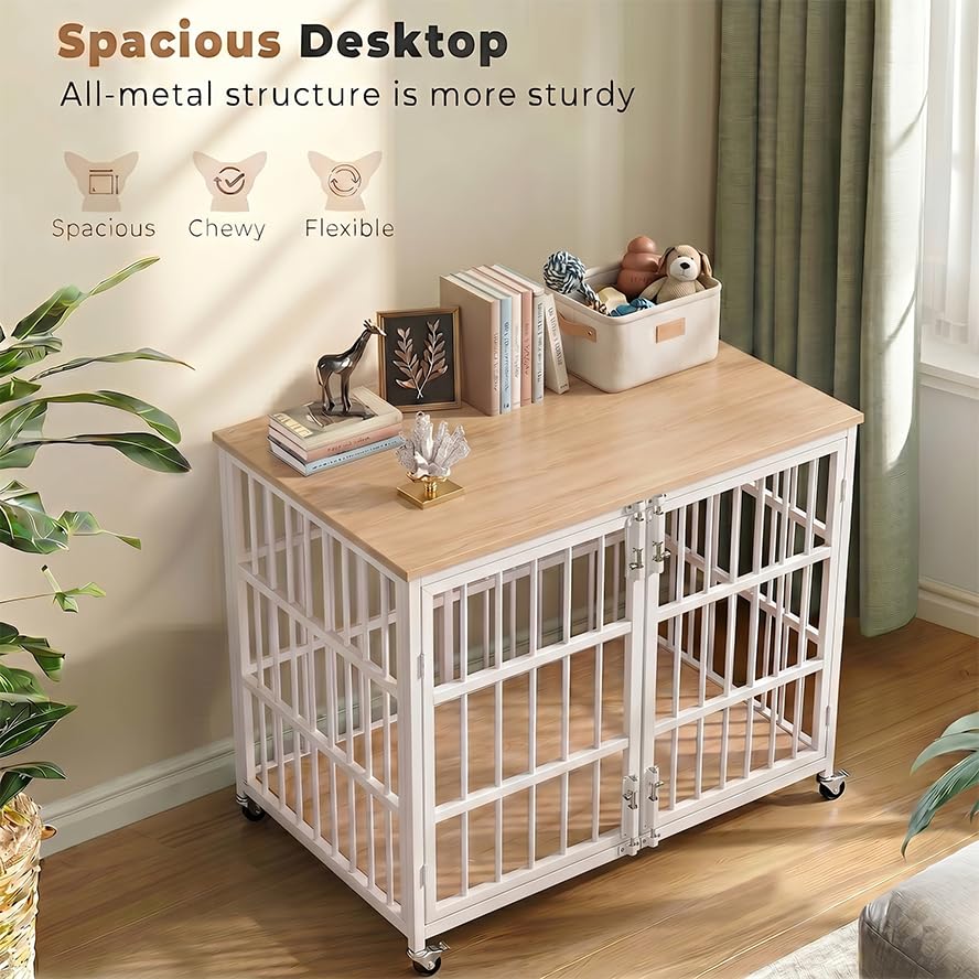 KOKOTANGS 48" Dog Crate Furniture, Heavy Duty Dog Kennel Indoor for Large Dogs, view 7