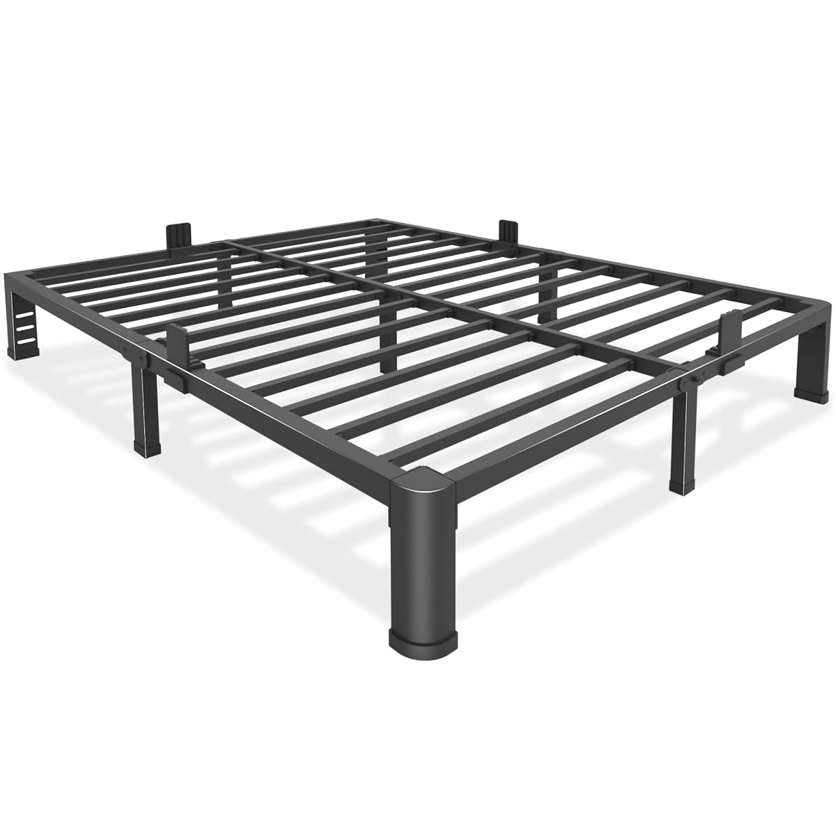 10 Inch Low Bed Frame Queen with Round Corner Legs