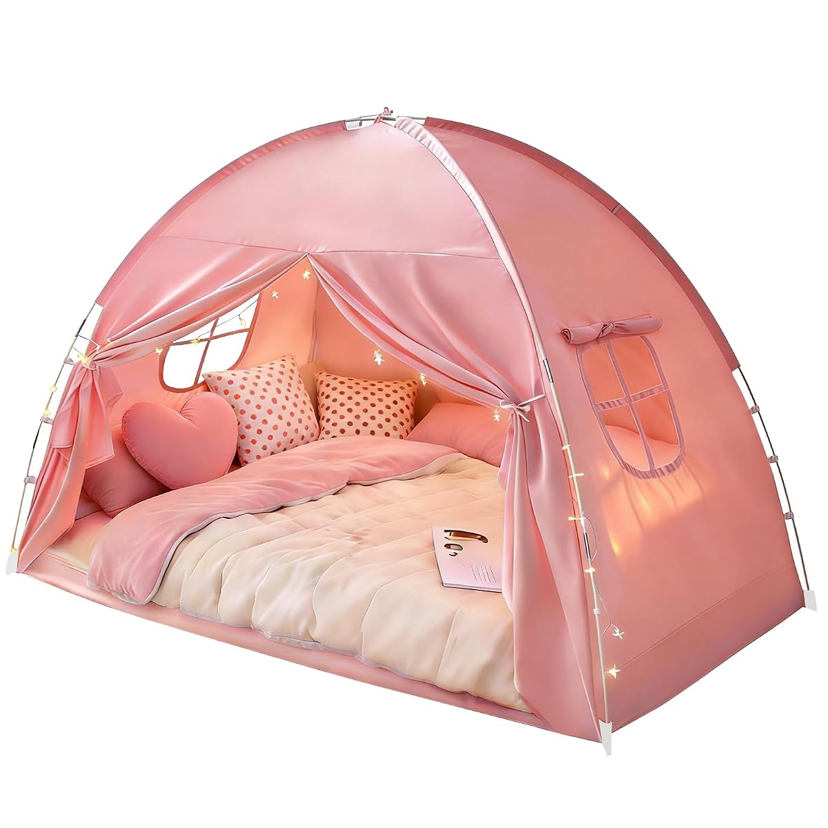 Bed Tent Twin and Full for Kids, Canopy Privacy Sleep Tent Indoor Bunk