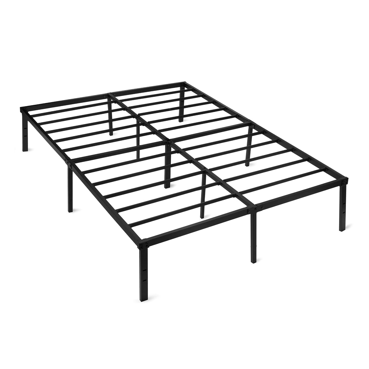 Metal Bed Frame, Non-Foldable Platform Bed, Easy Assembly, Full, 54W x 75L