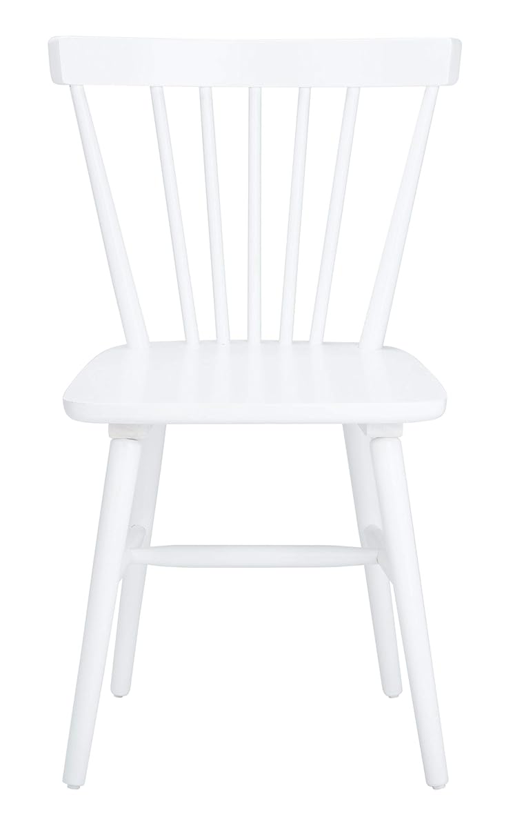 SAFAVIEH Home Collection – Winona Set of 2 White Windsor Farmhouse Dining Chairs, Spindle Back Wood Chairs, Classic Casual Seating (DCH8500B-SET2)