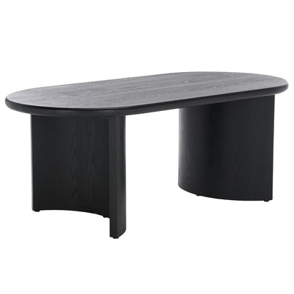 SAFAVIEH Home Collection Osai Black Oval Top Coffee Table (Fully Assembled)