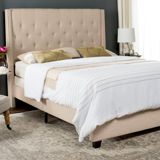 Home Collection Winslet Light Beige & Espresso Bed, Twin