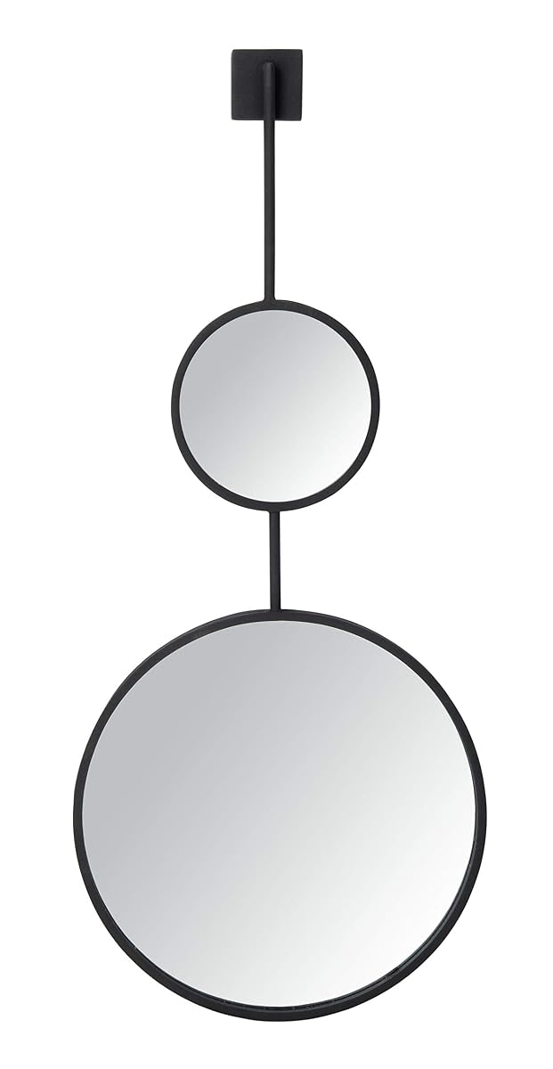 SAFAVIEH Home Collection Jander 18-inch Modern Black Round Mirror