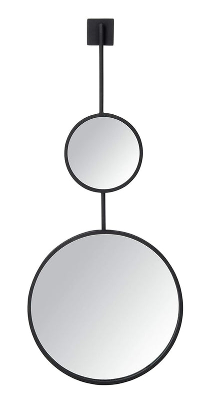 SAFAVIEH Home Collection Jander 18-inch Modern Black Round Mirror