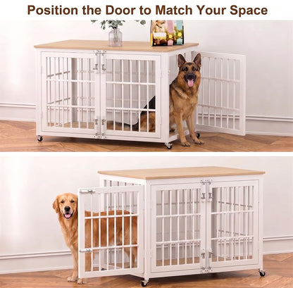 KOKOTANGS 48" Dog Crate Furniture, Heavy Duty Dog Kennel Indoor for Large Dogs, view 4