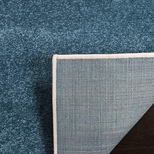 SAFAVIEH Area Rug 8x10 - Hollywood Collection - Large - Peacock Blue & Fuchsia, Mid-Century Modern Design, Non-Shedding & Easy Cleaning, Ideal for Living Room, Bedroom, Office, Dining Space (HLW706C)
