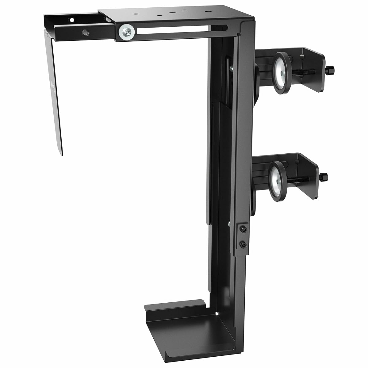 Black Clamp-on Desk Leg PC Mount, MOUNT-PC01C