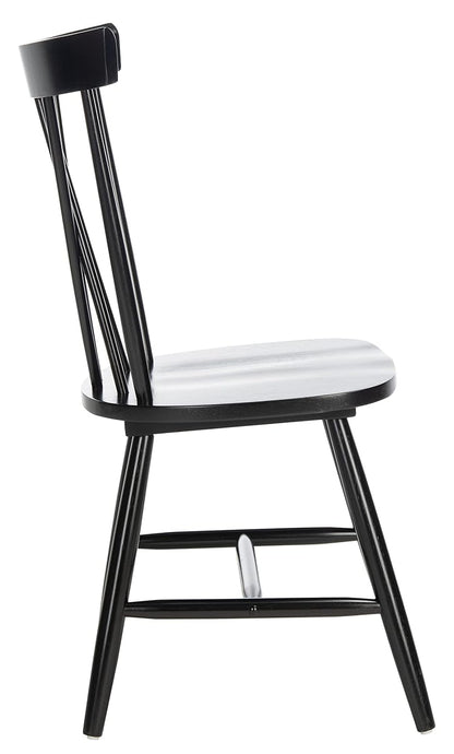 SAFAVIEH Home Collection Friar Farmhouse Black Spindle Back Living Room Accent Dining Chair