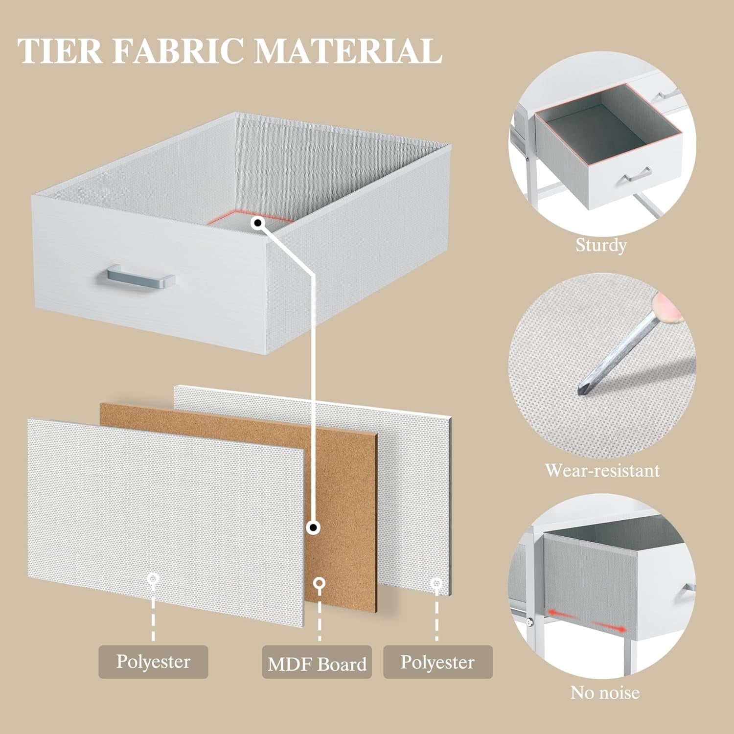 Makeup Vanity Desk with Mirror and Lights, Small Vanity with Fabric Storage Drawer & Chair & Shelves, White Vanity with Fold-Up Panel and Power Outlet for Bedroom
