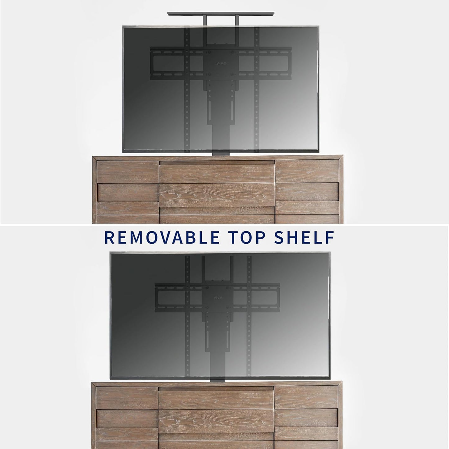 Motorized TV Stand for 32 to 65 Inch Screens, Vertical Lift Television Stand with Remote Control, Compact TV Mount Bracket, MOUNT-E-UP65A