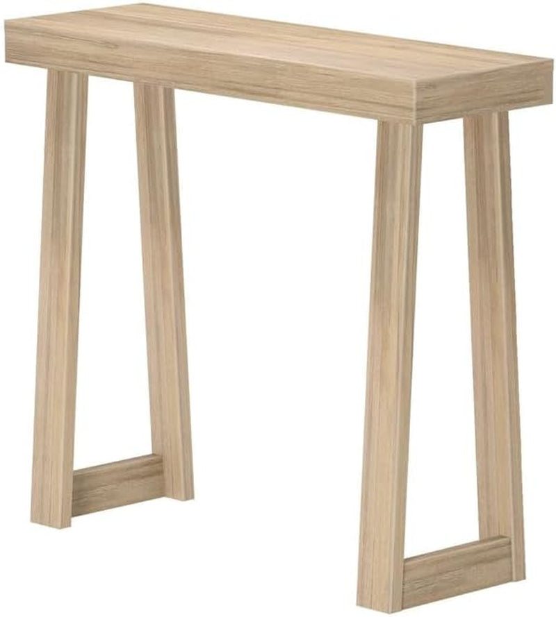 Solid Wood Console Table, 36 Inch, Sofa Table, Narrow Entryway Table for Hallway, behind the Couch, Living Room, Foyer, Easy Assembly, Blonde