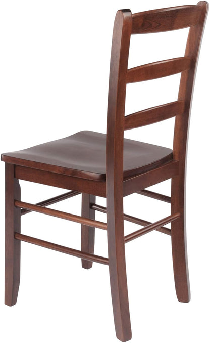 Benjamin Ladder Back Chair, Walnut, Set of 2