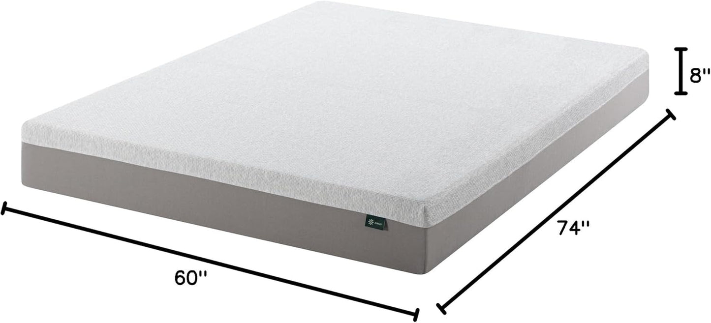 8 Inch Ultima RV Memory Foam Mattress [New Version], Short Queen, Fiberglass Free, Medium Firm Feel, Breathable Memory Foam, Certified Safe Foams & Fabric, Mattress in a Box