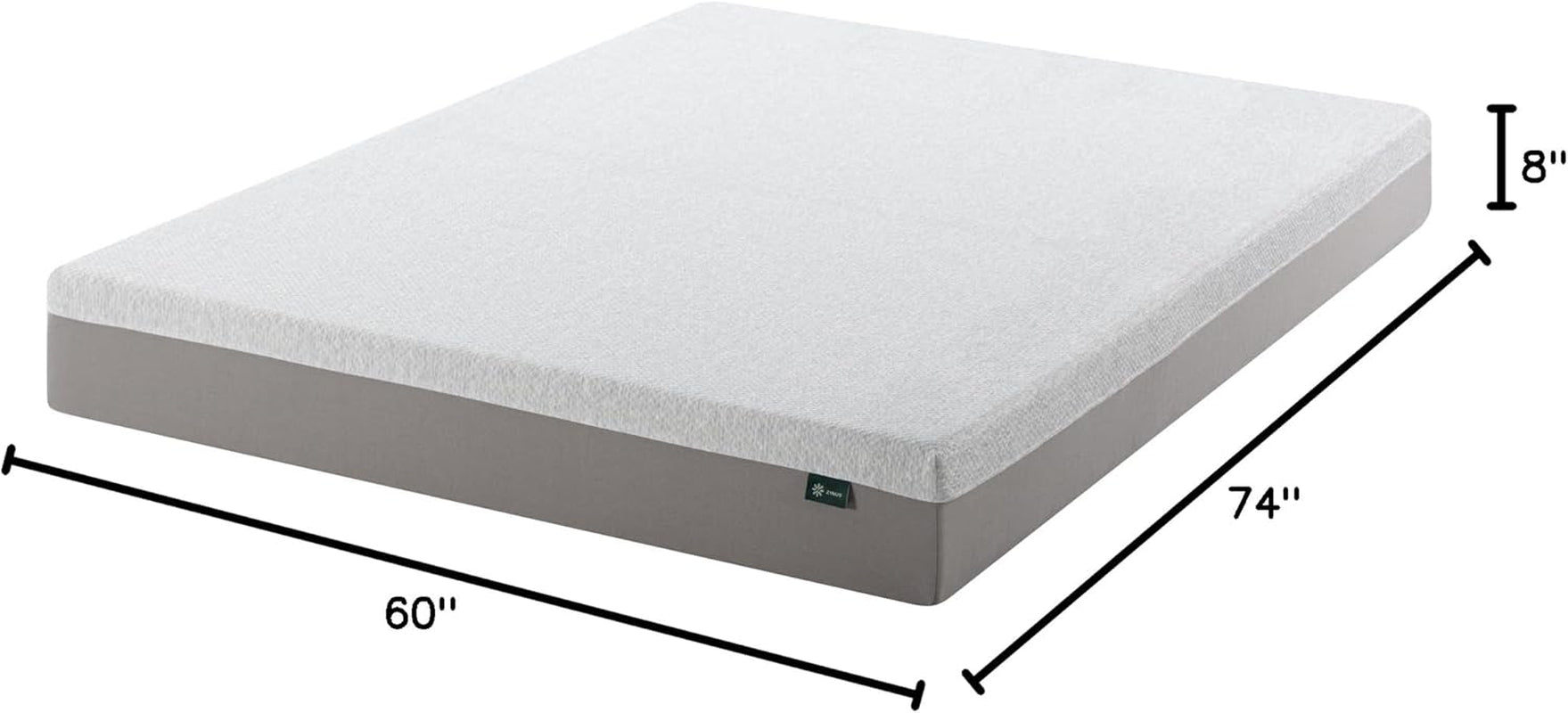 8 Inch Ultima RV Memory Foam Mattress [New Version], Short Queen, Fiberglass Free, Medium Firm Feel, Breathable Memory Foam, Certified Safe Foams & Fabric, Mattress in a Box