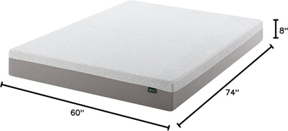 8 Inch Ultima RV Memory Foam Mattress [New Version], Short Queen, Fiberglass Free, Medium Firm Feel, Breathable Memory Foam, Certified Safe Foams & Fabric, Mattress in a Box
